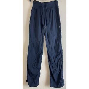 LULULEMON Blue Dance Studio Mid-Rise Full Length Pant Pants Women’s Size 0
